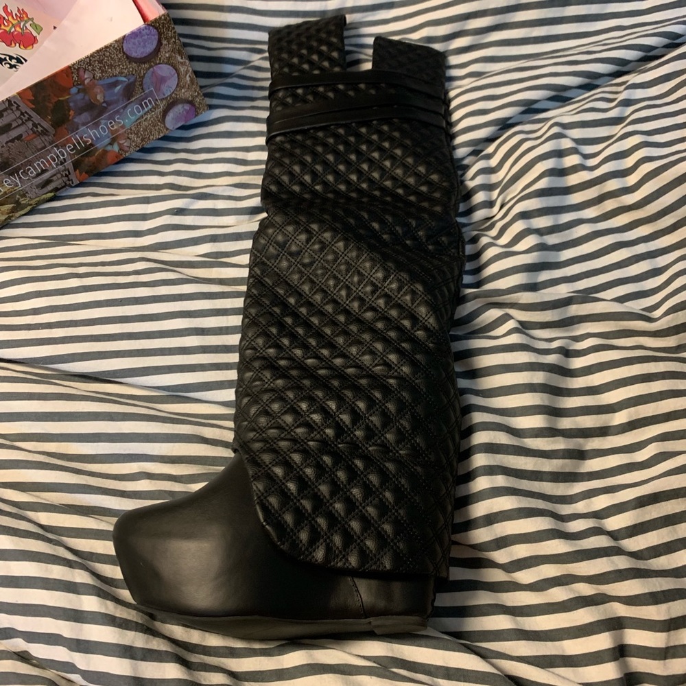 Jeffrey Campbell wedge boots